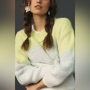 🏷🔖 NWT Maeve Gradient Pullover Sweater (XL) - Neon Green Sweater